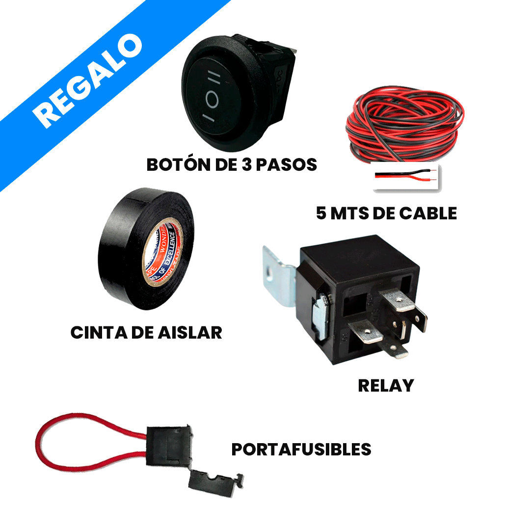 Faros Neblineros de Lupa Para Empotrar Bicolor