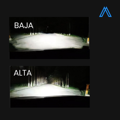 Kit Focos Led 8 Caras RacingTec Para Faro Principal Luz Para Carro K80