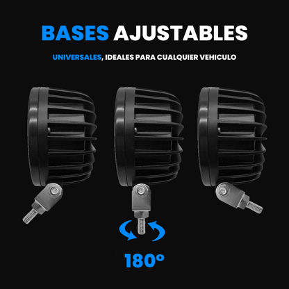 Juego Faro 3 Lupas con Arillo Excelente Iluminación