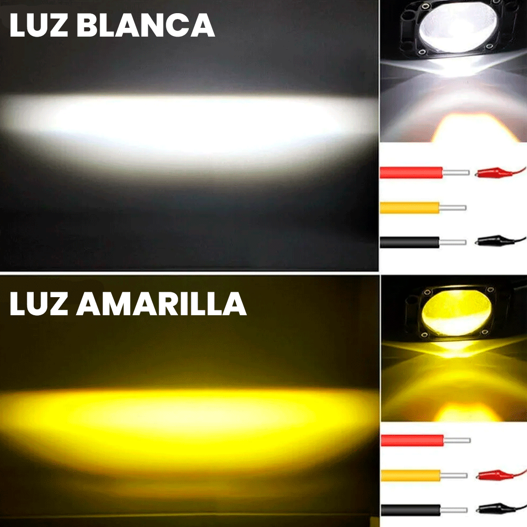 Faros Neblineros de Lupa Para Empotrar Bicolor