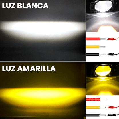 Faros Neblineros de Lupa Para Empotrar Bicolor