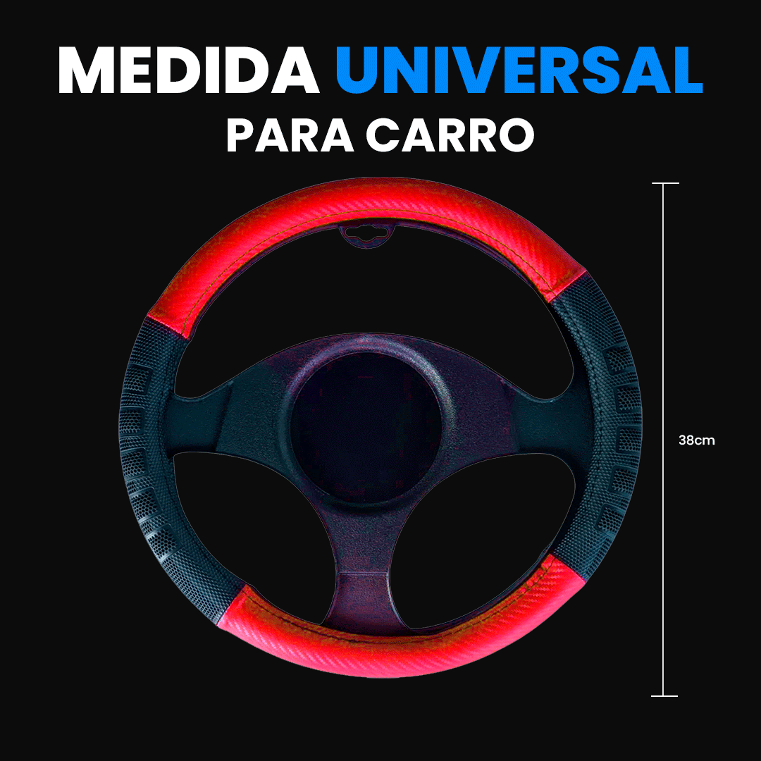 Funda de Volante Fibra de Carbono y Panal Líneas SWC