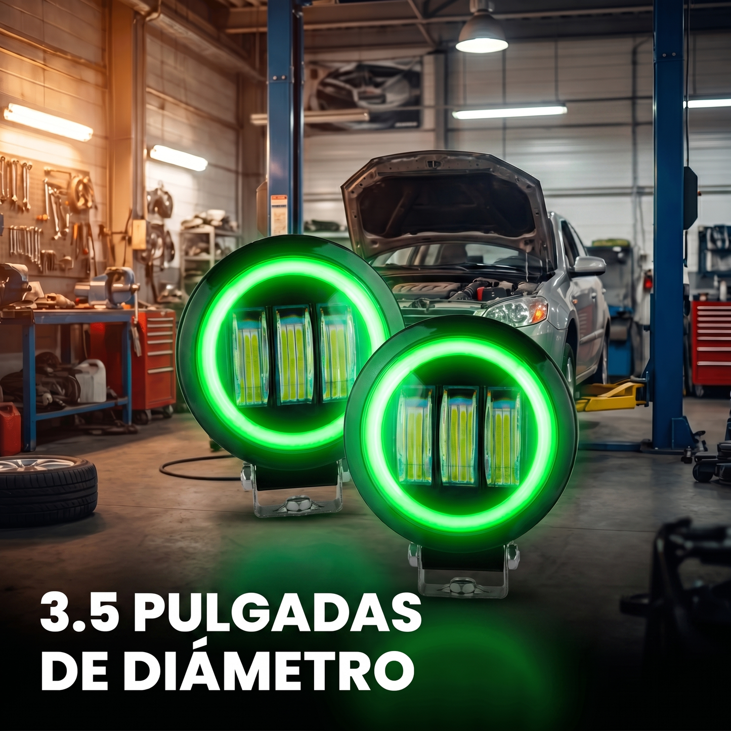 Faros Neblineros de 3 Lupas Universales