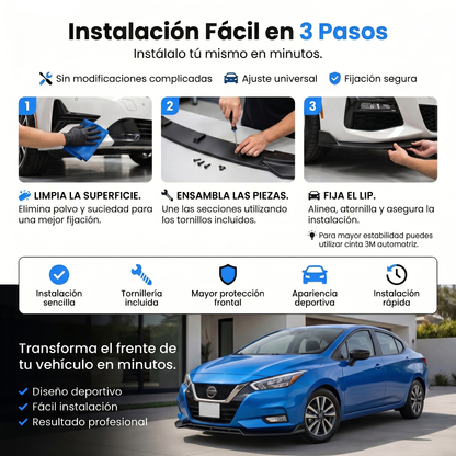 Kit Lip Agresivo Delantero Universal