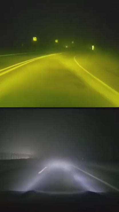 Faros Neblineros de Lupa Para Empotrar Bicolor