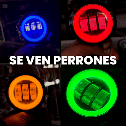 Juego Faro 3 Lupas con Arillo Excelente Iluminación